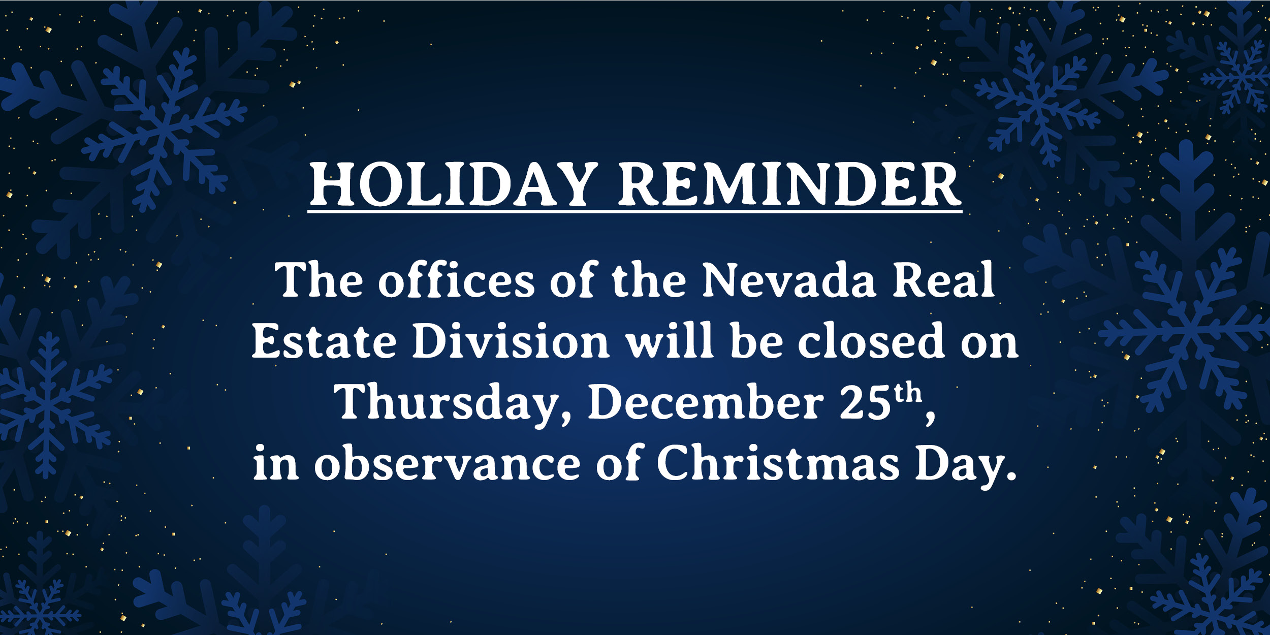 Christmas Day Office Closure